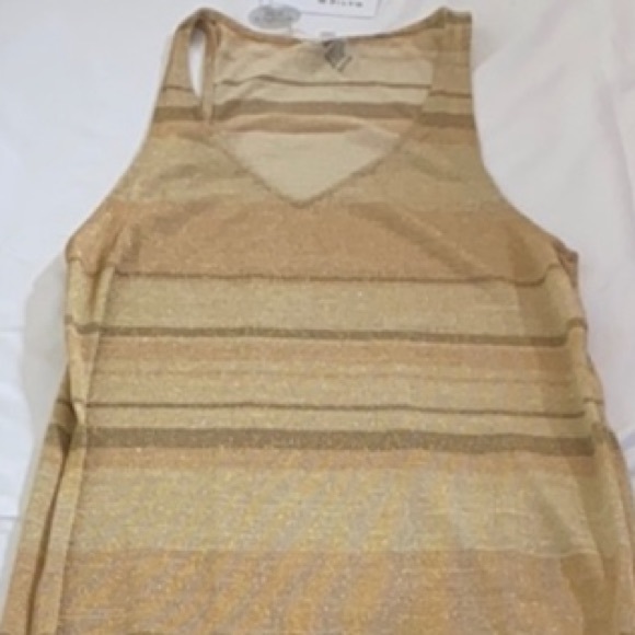 PilyQ Shimmer Stripe Robin Dress Sz M/L - Picture 5 of 7